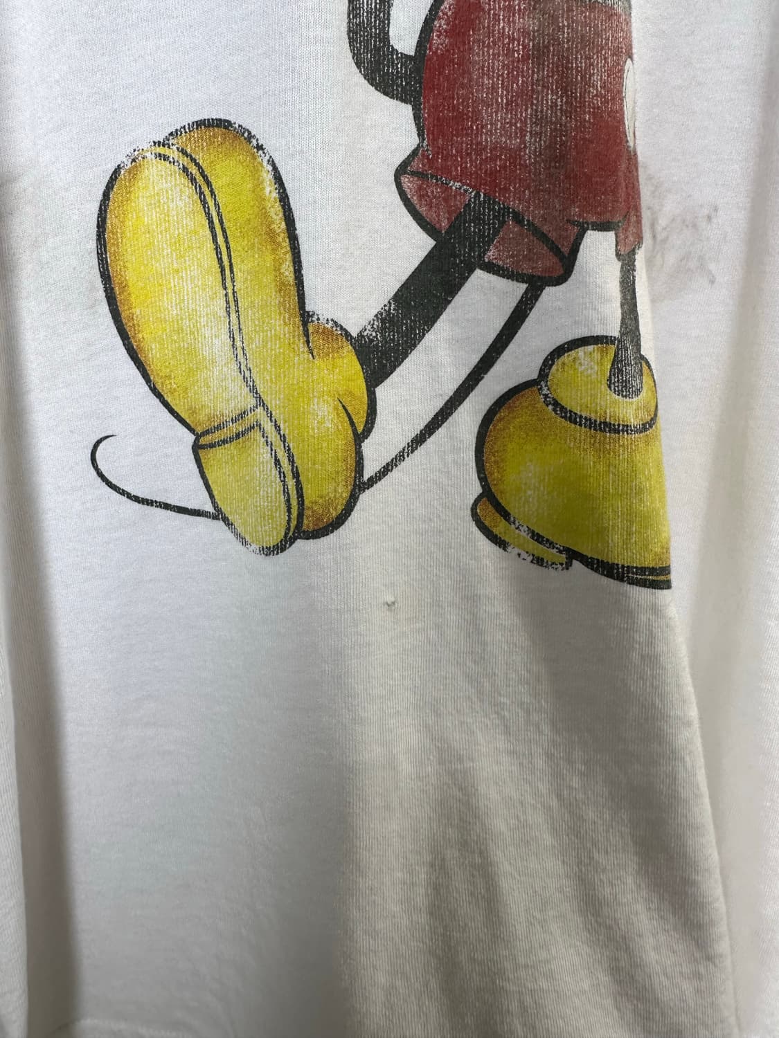 디즈니 미키마우스 프린팅 더티 링거티셔츠 상품이미지4