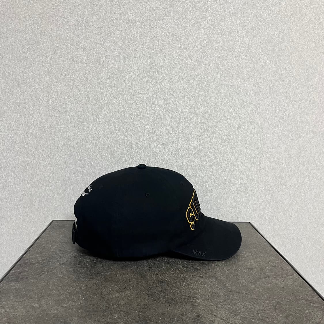 슈프림 워시드 블랙 로고 볼캡 모자 6패널 캡 상품이미지3