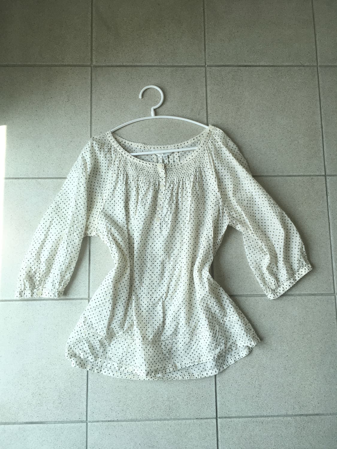 jpn vintage dot mori blouse 상품이미지5