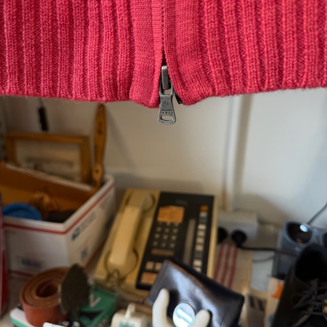 캘빈 클라인 진 니트 집업 자켓 상품이미지2