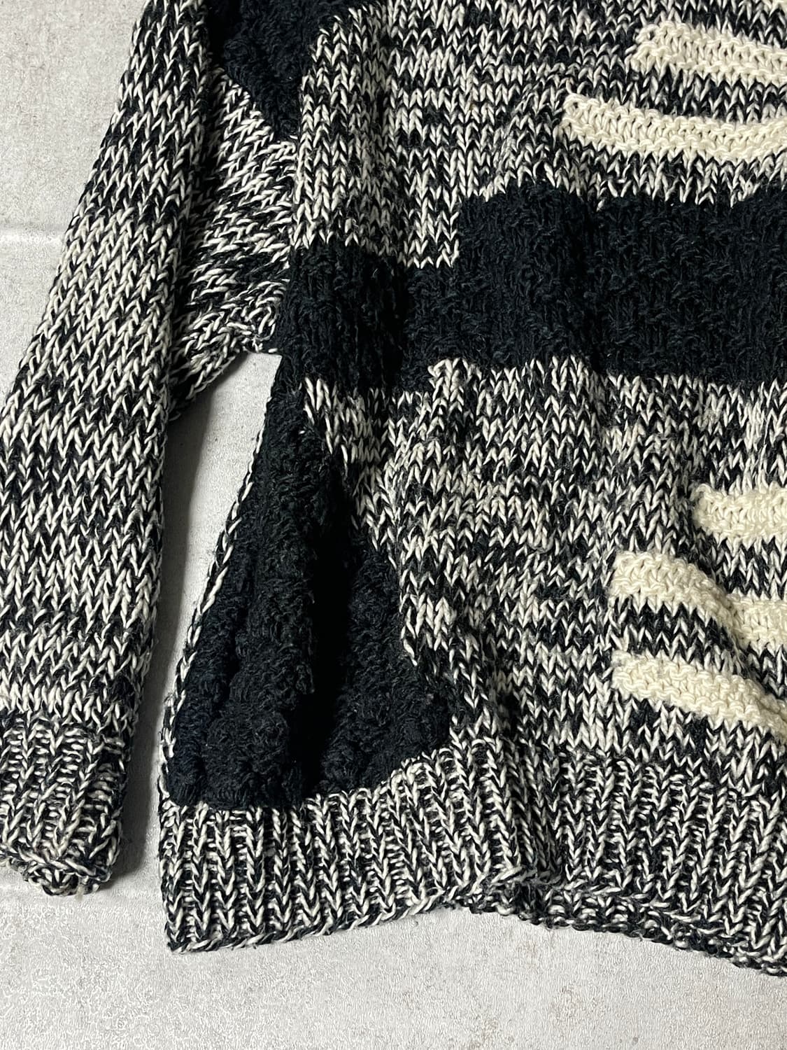 (Unknown)grunge pattern knit 상품이미지3
