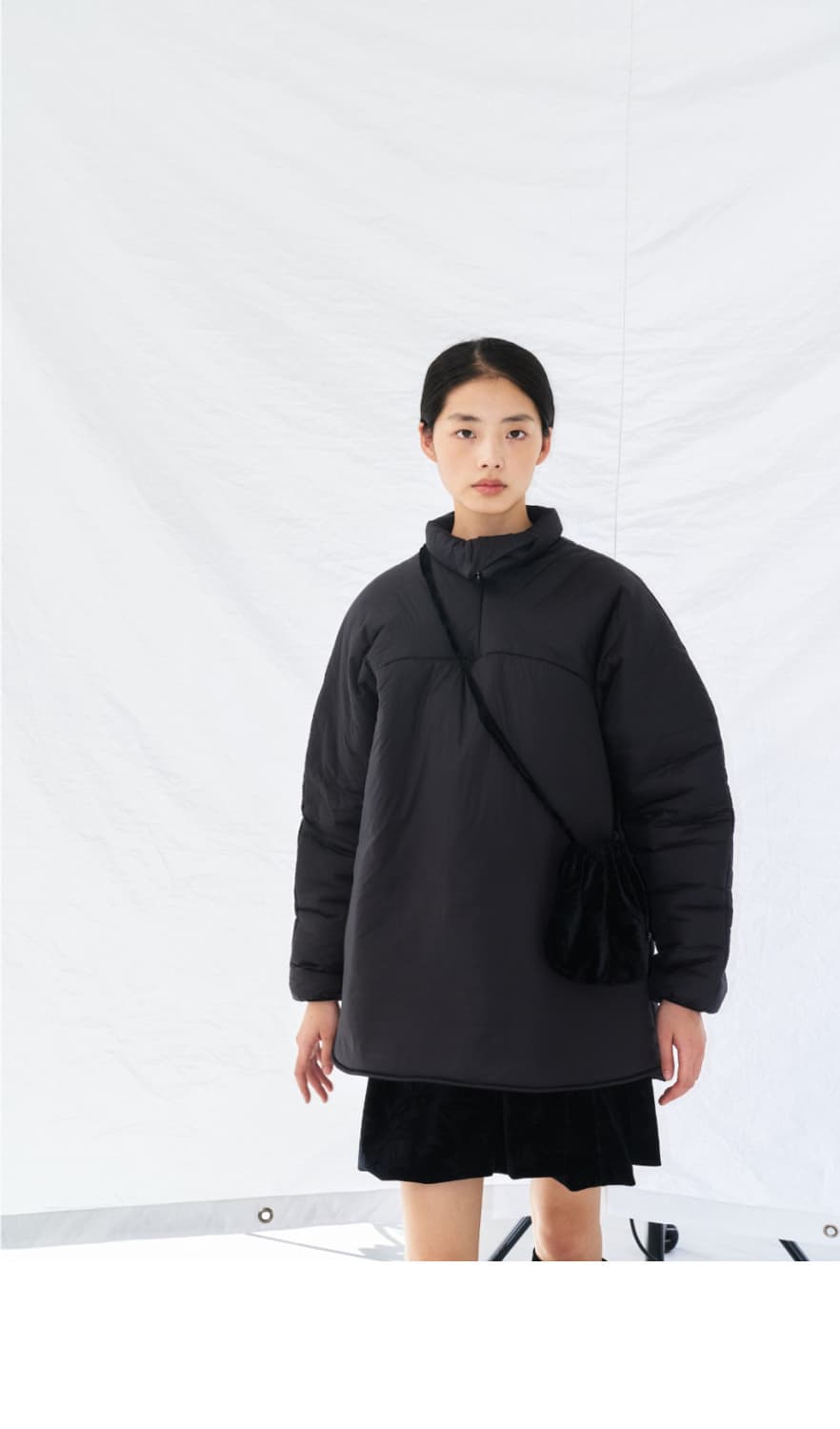 포코포스카  볼륨 스커트 벨벳 상품이미지3