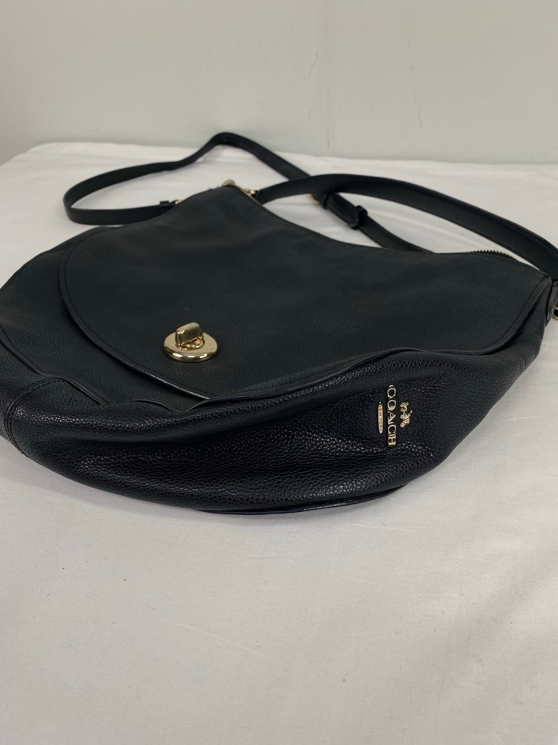 코치 턴락 레더 페블 호보백 투웨이백 <90> 상품이미지1