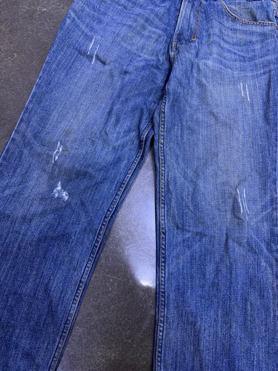 리바이스 521 와이드 레그 빈티지 워싱 코리아 메이드 데님팬츠 30 상품이미지5