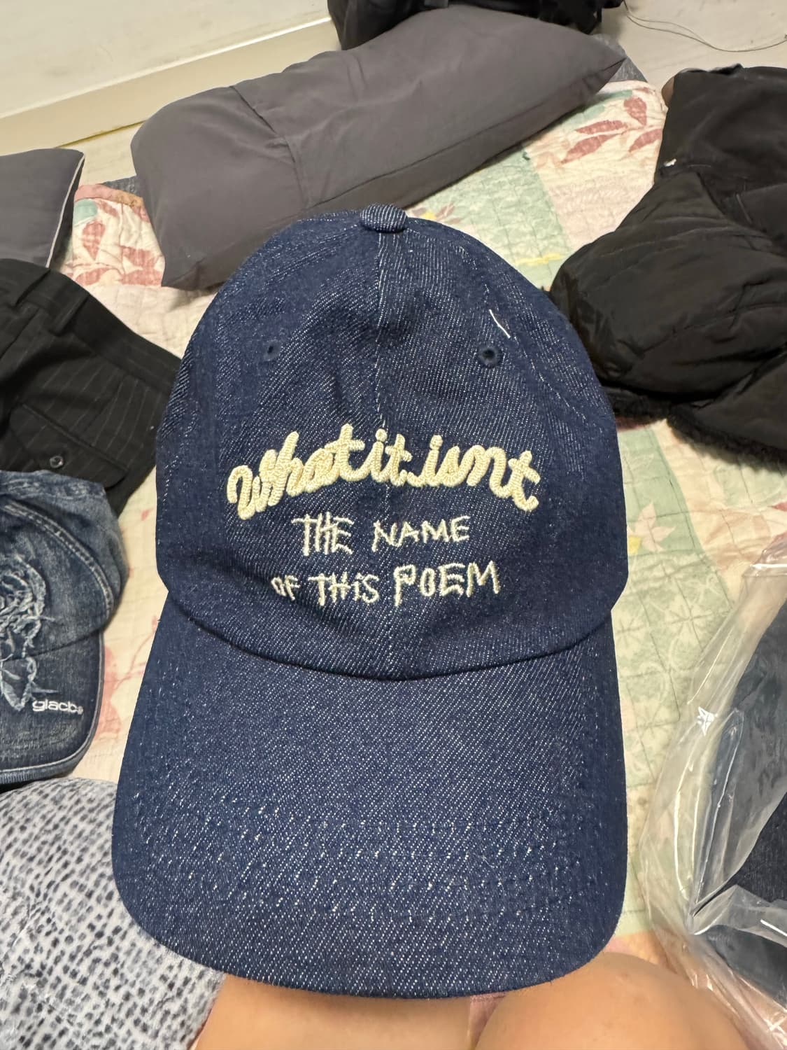 What it isnt 데님 볼캡 상품이미지1