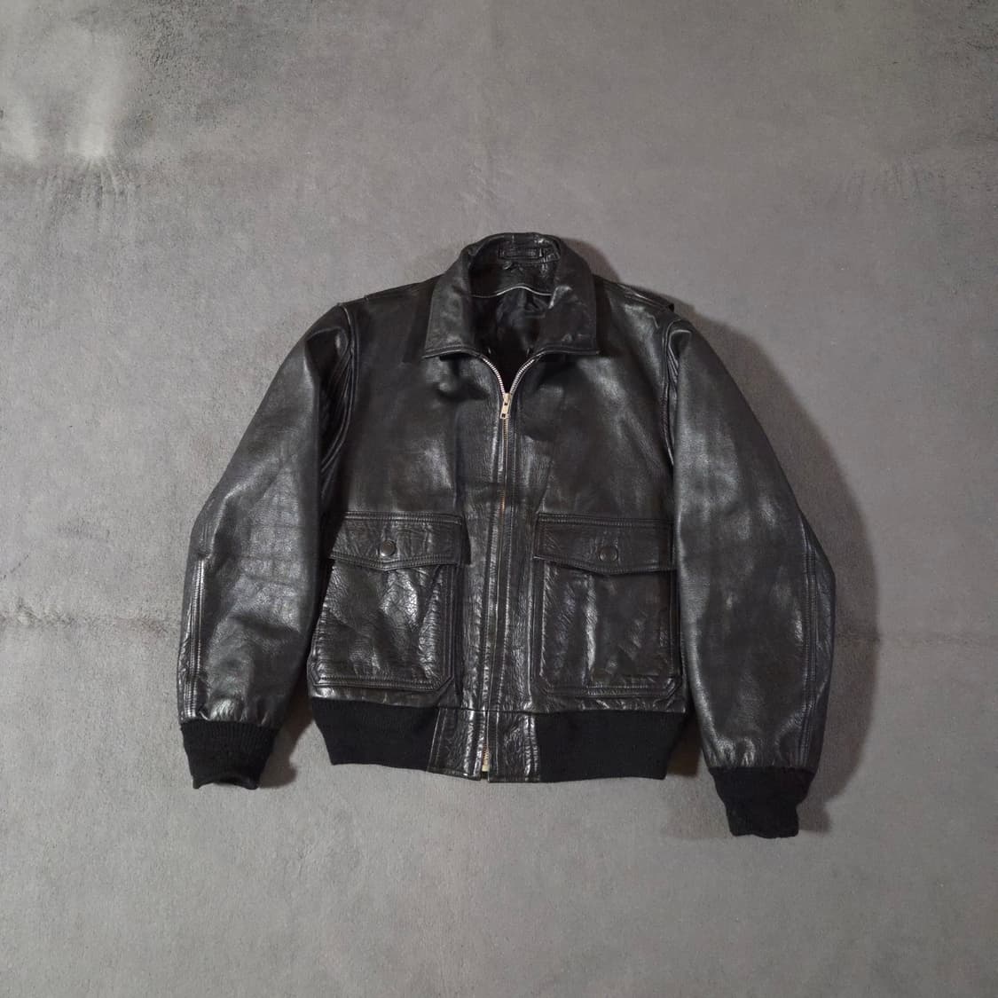 ROBO BAHRON 카프레더 카프스킨 A-2 자켓 M 상품이미지1