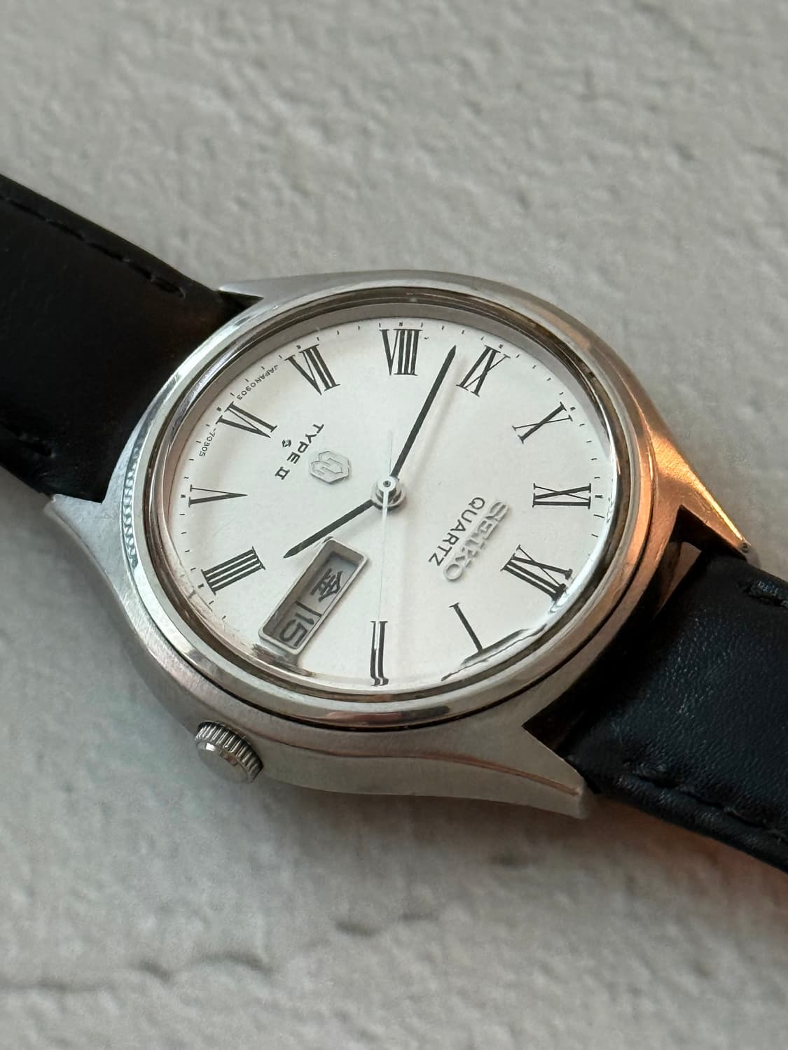 세이코 Seiko TYPE II 쿼츠 로만 인덱스 데이데이트 상품이미지5