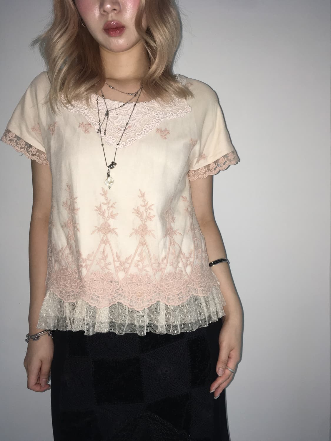 Axes femme romantic pink blouse 상품이미지1