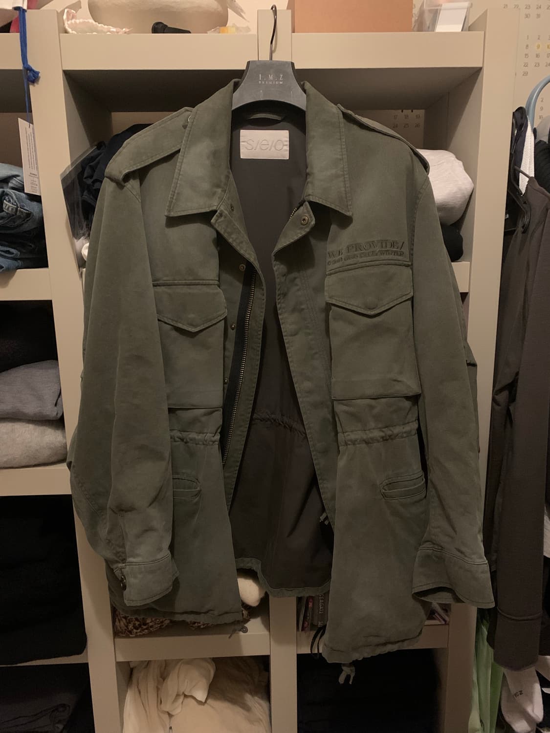 WASHED COTTON FIELD JACKET 에스이오 야상 2사이즈 상품이미지3