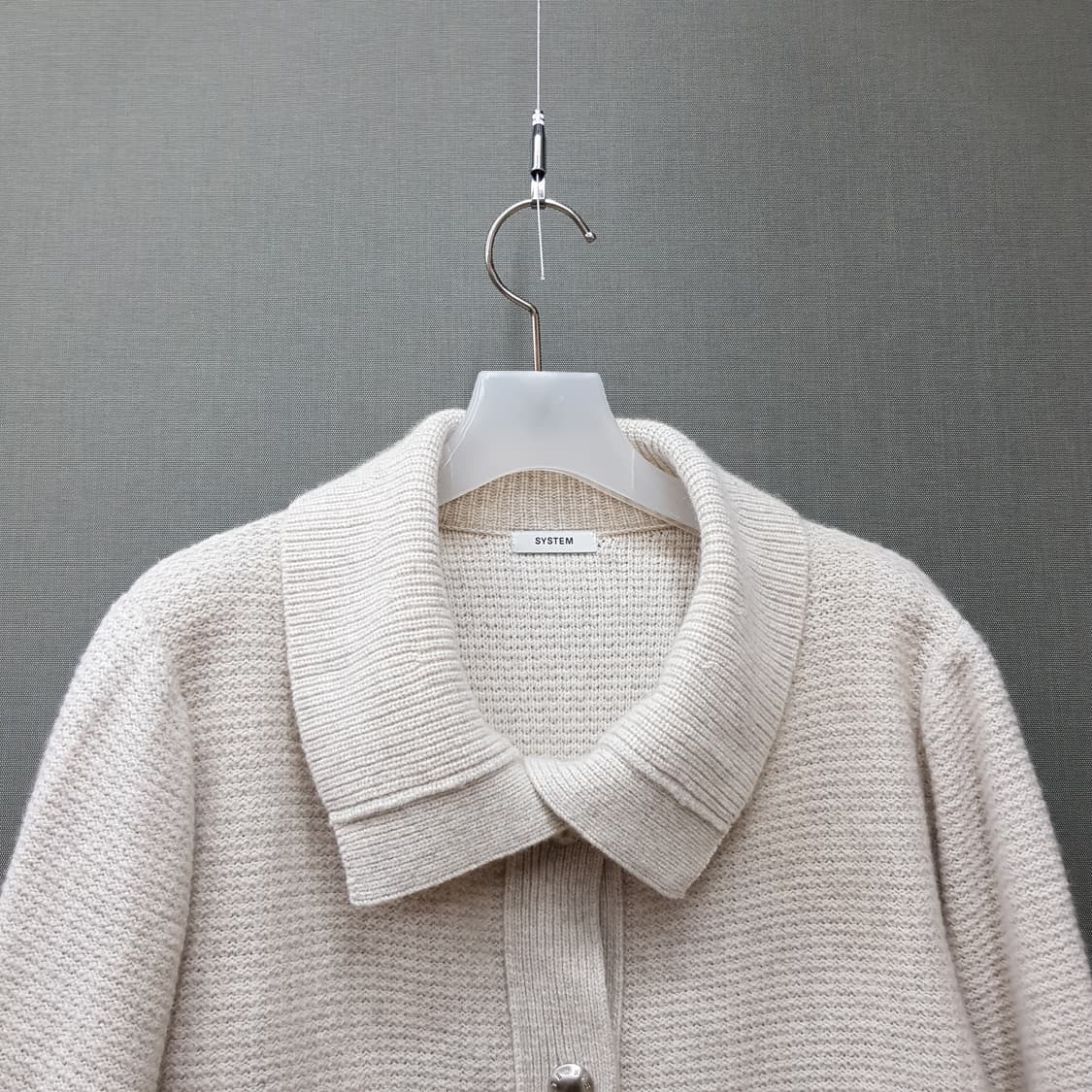 한섬 시스템 2021 클래식 카라 니트 가디건 F90 사이즈 상품이미지2