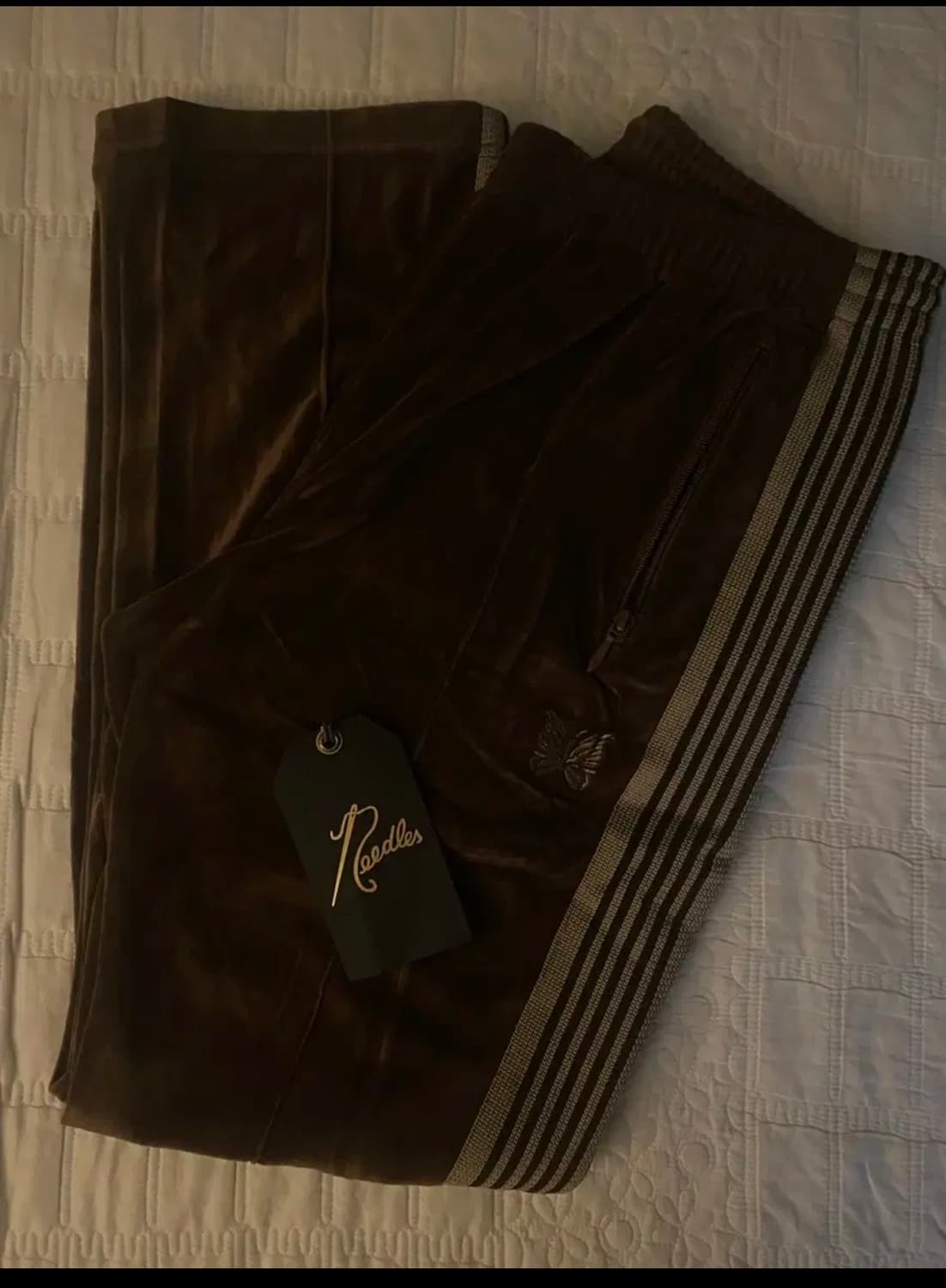 니들스 벨루어 트랙 팬츠 브라운L 상품이미지2