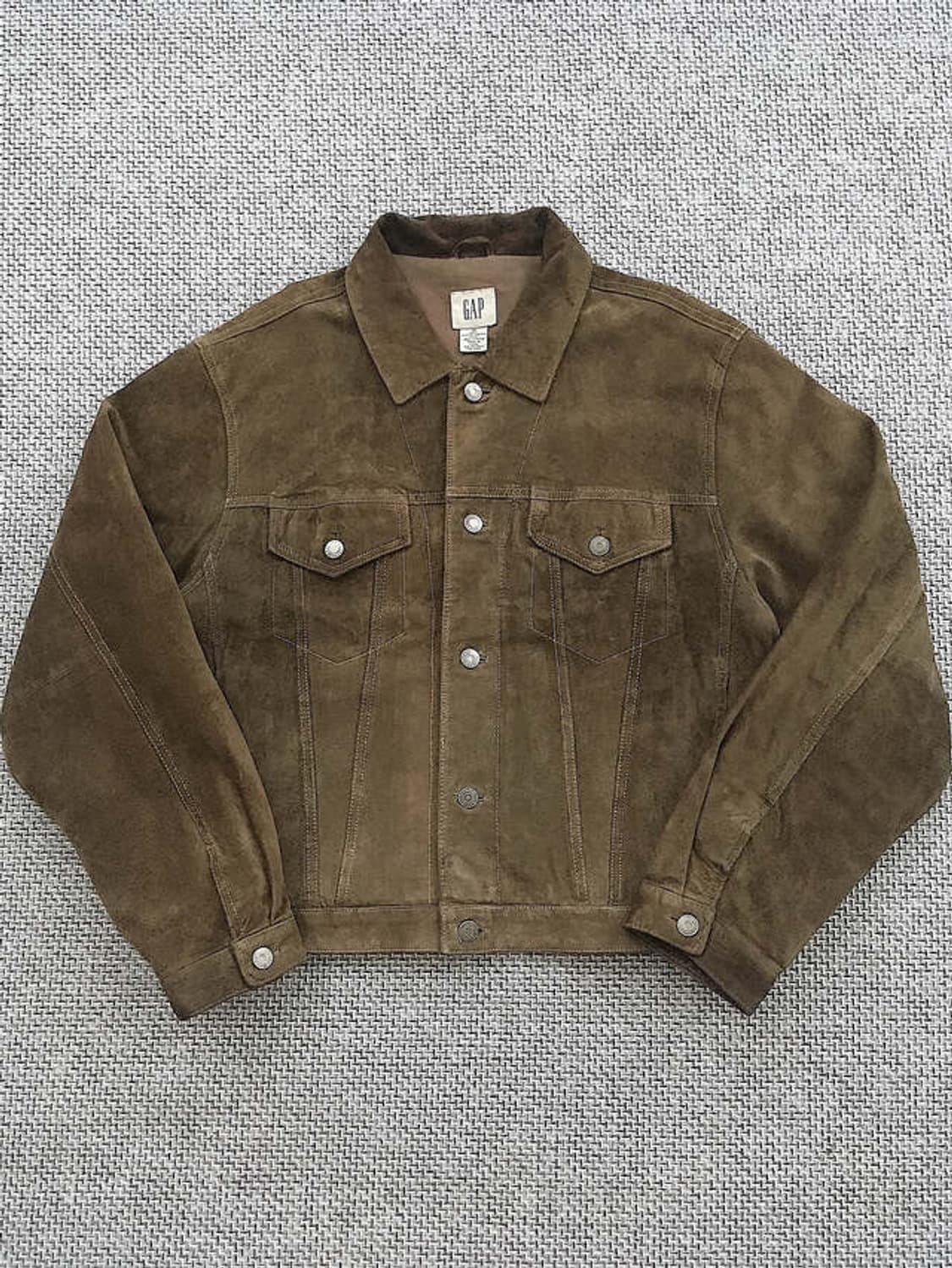 90s original suede 3rd trucker jacket 상품이미지1