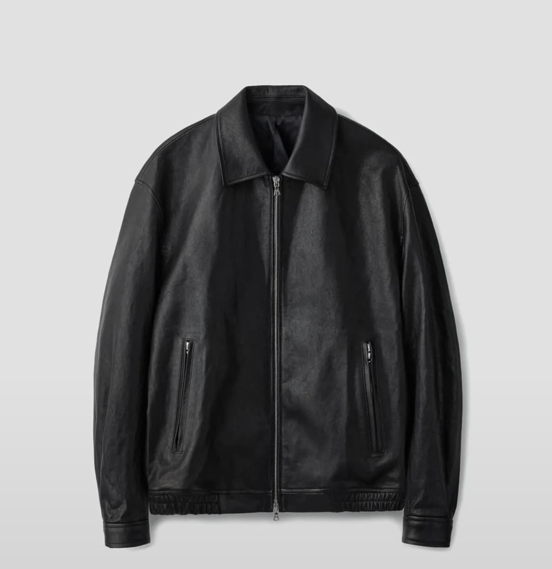 [M] 유니온블루 이태리 램스킨 싱글 자켓 블랙 상품이미지1