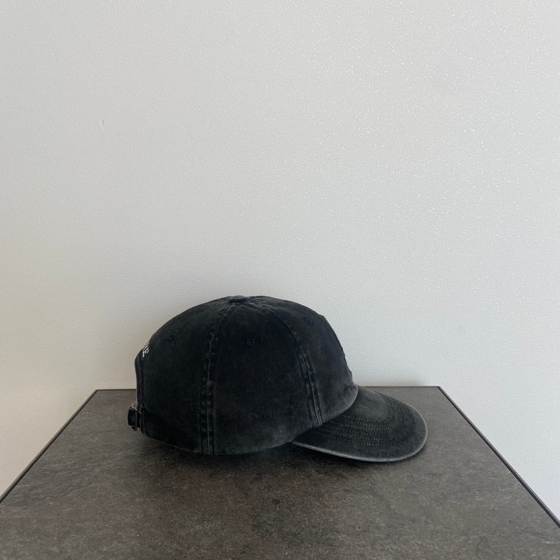 슈프림 피그먼트 워시드 블랙 에스로고 S로고 볼캡 모자 6패널 캡 상품이미지3