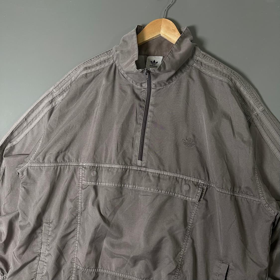 아디다스 워시 트랙자켓 아노락 바람막이 그레이 XL [013106] 상품이미지2