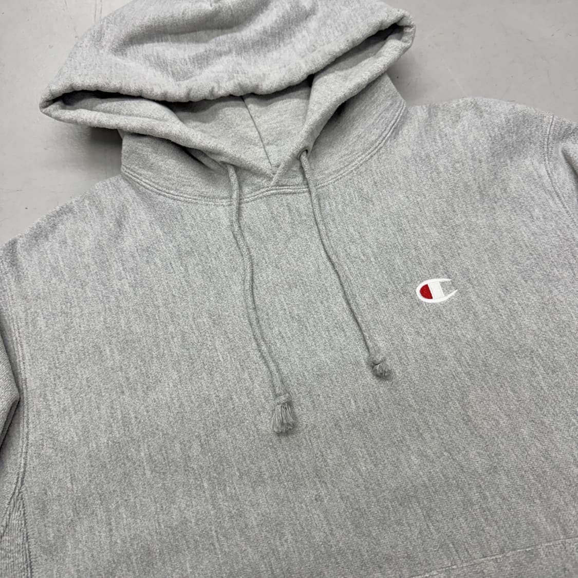 챔피온 리버스위브 후드티 그레이 상품이미지3