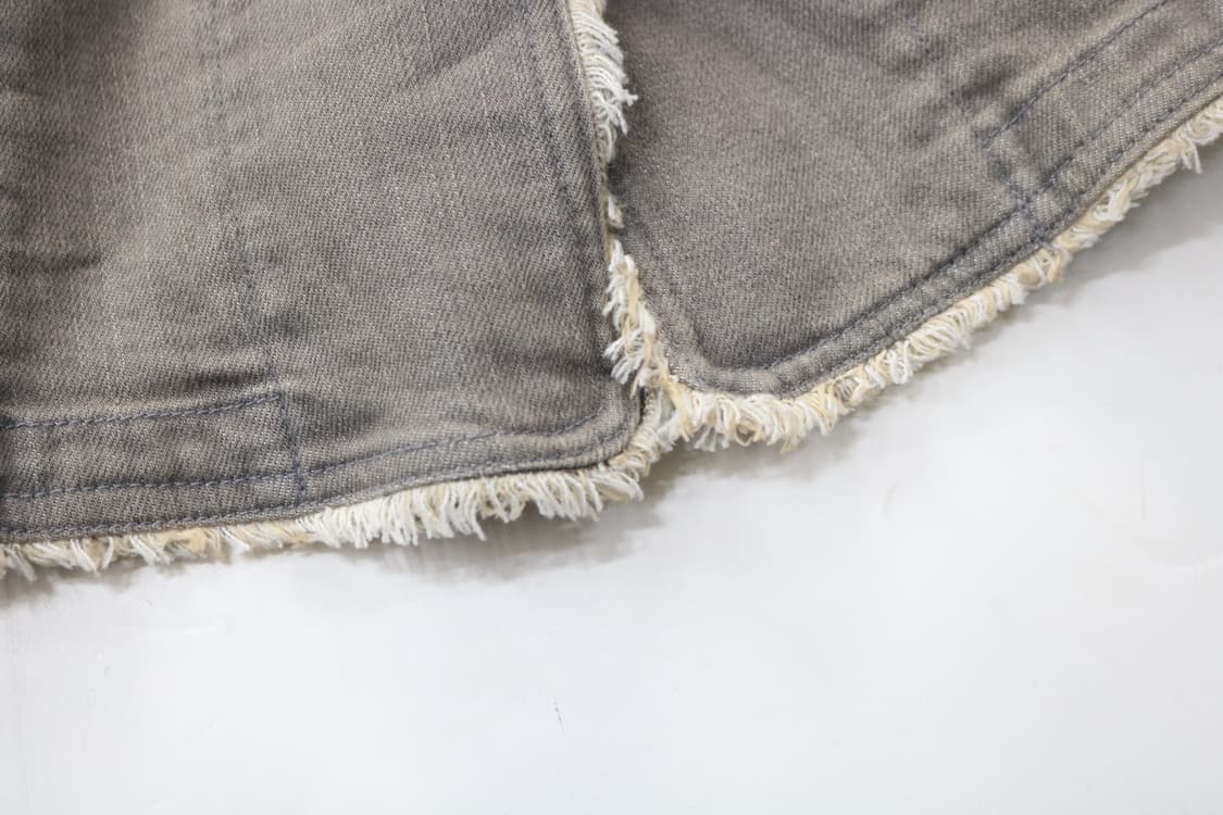 P.C.N.C 빈티지 컷오프 디테일 그레이 데님 블레이저 (M) 상품이미지4