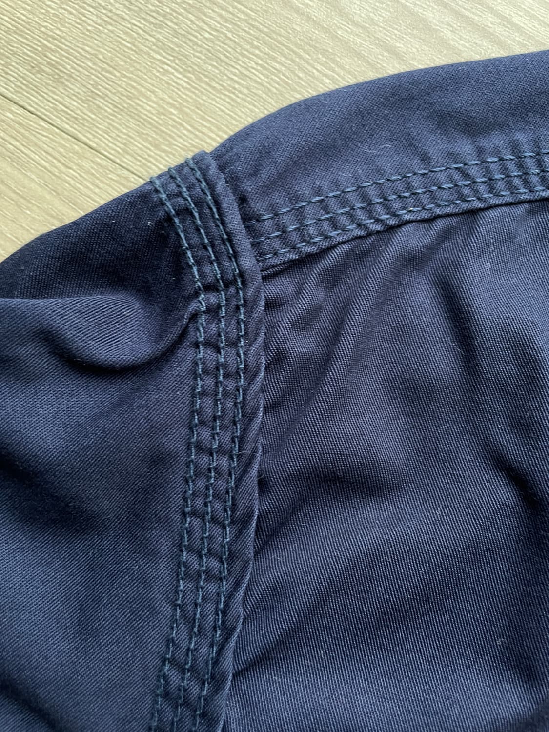 상리미트 네이비 코튼 셔츠 상품이미지7