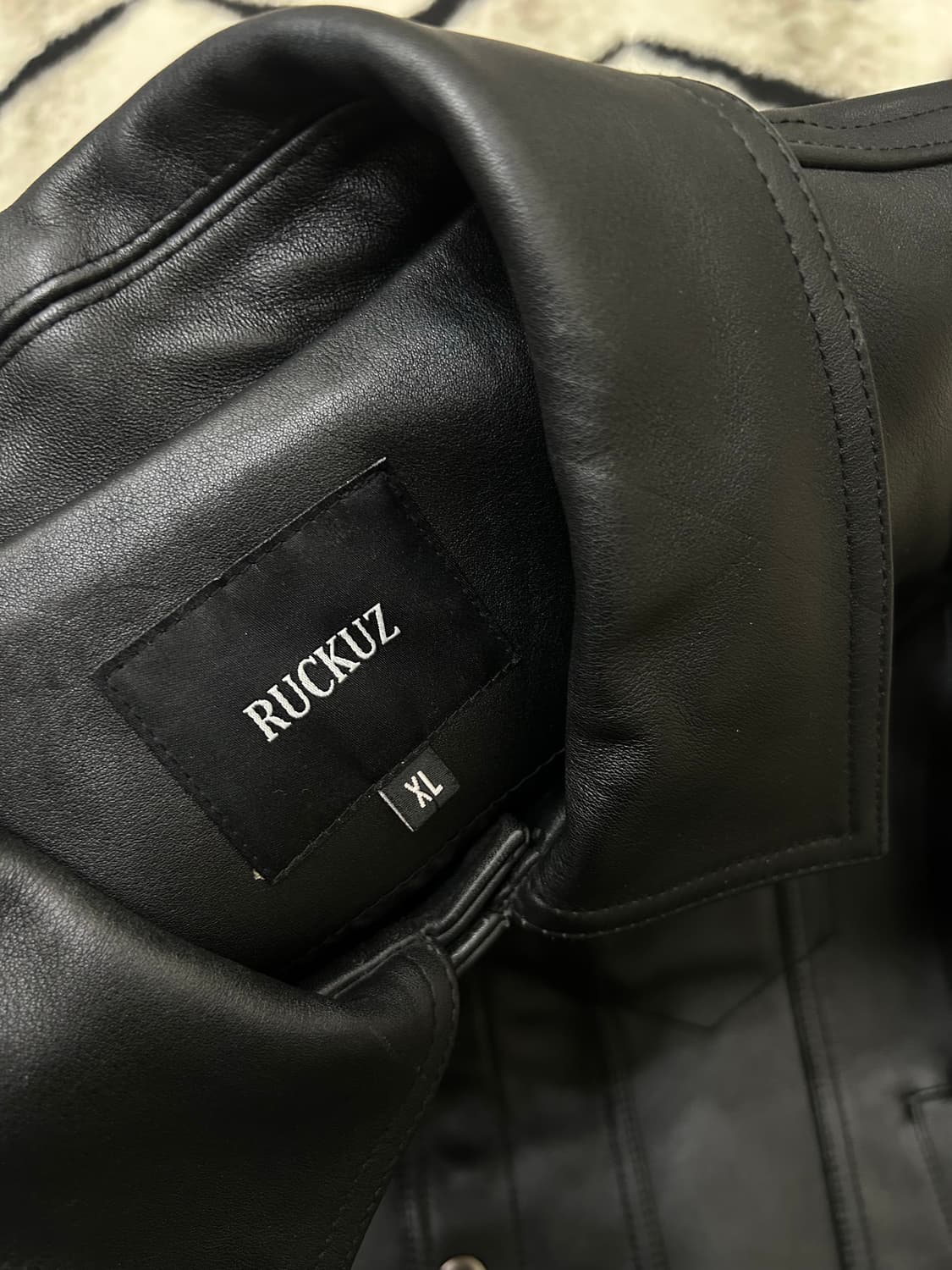 [XL]러커즈 레미 트러커 소가죽 자켓/블랙 상품이미지6