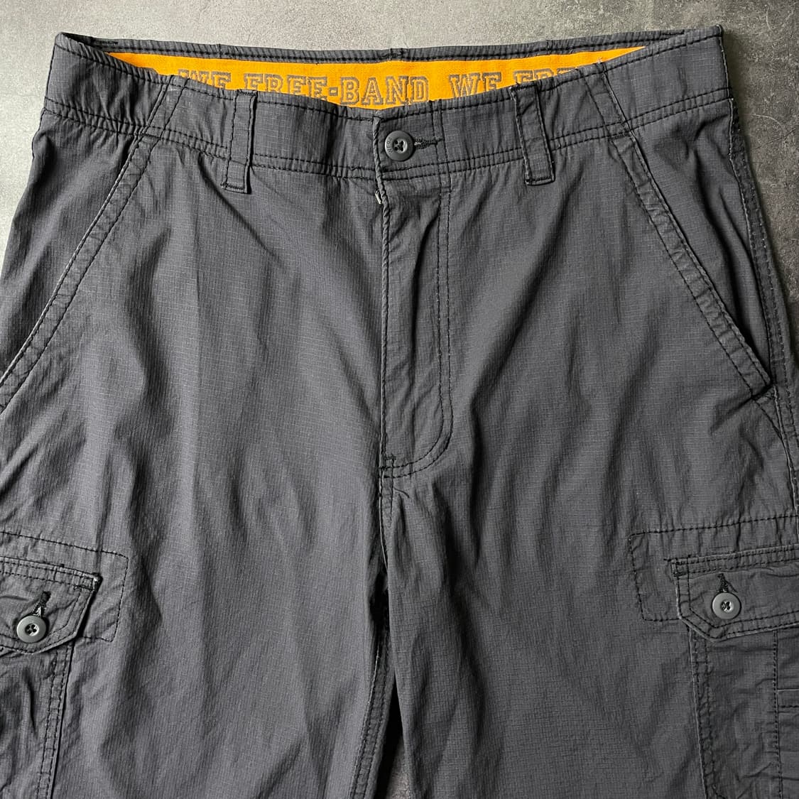 WEARFIRST 빈티지 차콜 그레이 카고 하프 팬츠 A00781 상품이미지2