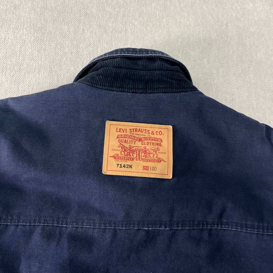 100 리바이스 90s 레드탭 네이비 7142k 디트로이트 워크 자켓 상품이미지6