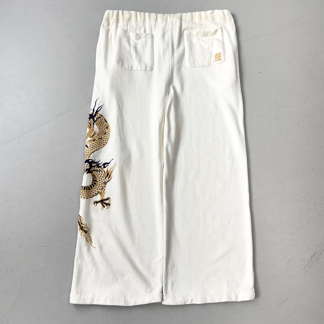 카라쿠리타마시 용자수 드래곤 오리엔탈 와이드 트랙팬츠 상품이미지3