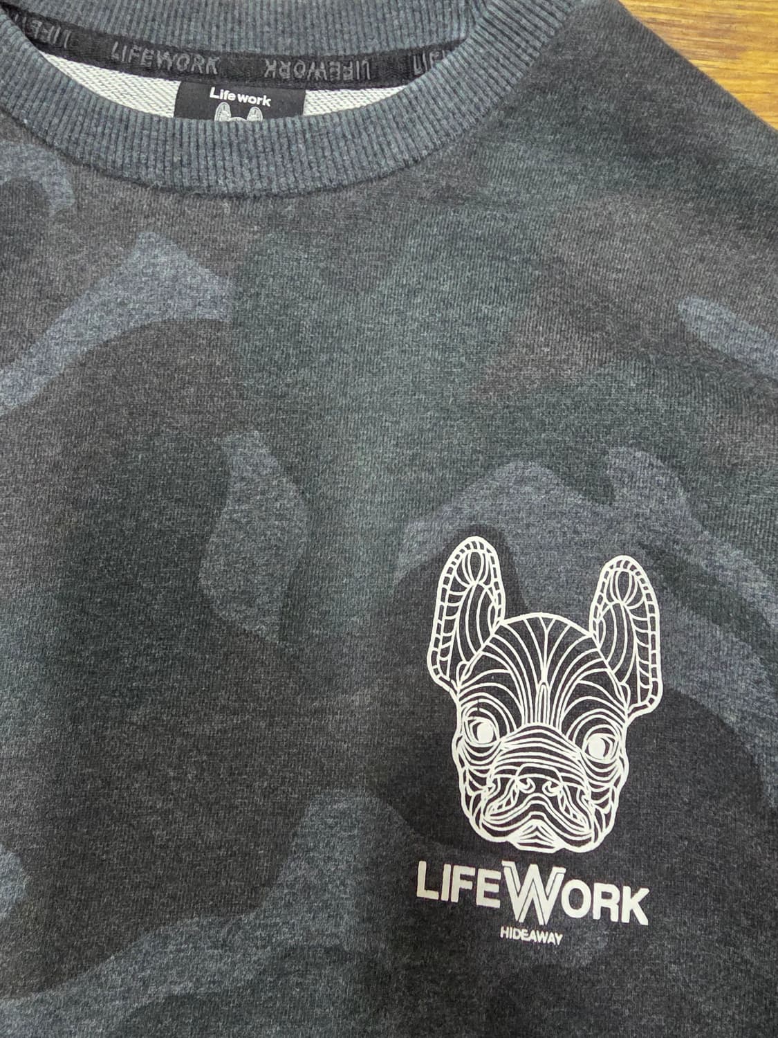 라이프워크 카모 레이어드 맨투맨 상품이미지2