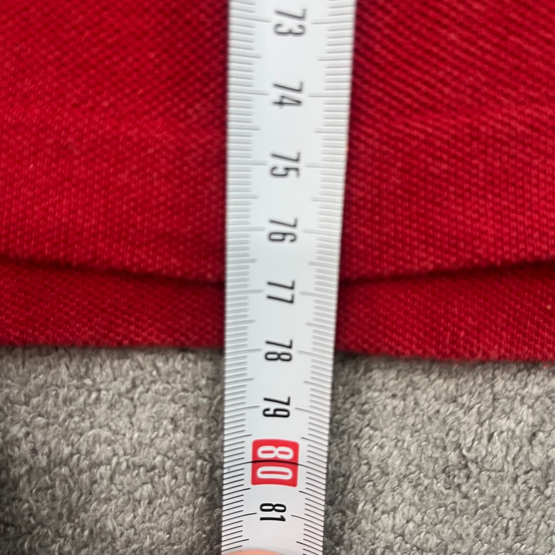 M 폴로 랄프로렌 레드 긴팔 카라티 상품이미지8