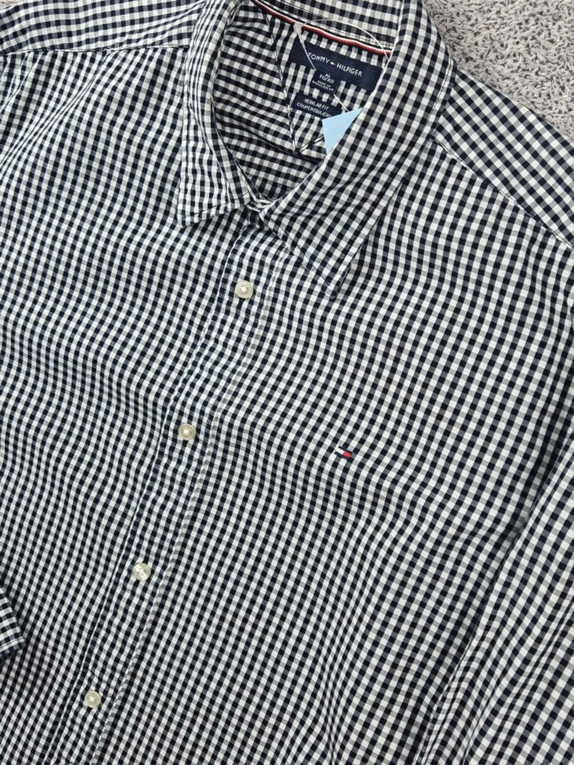 타미힐피거 깅엄 체크 패턴 베이직 셔츠 ( XL ) / 11080 상품이미지7