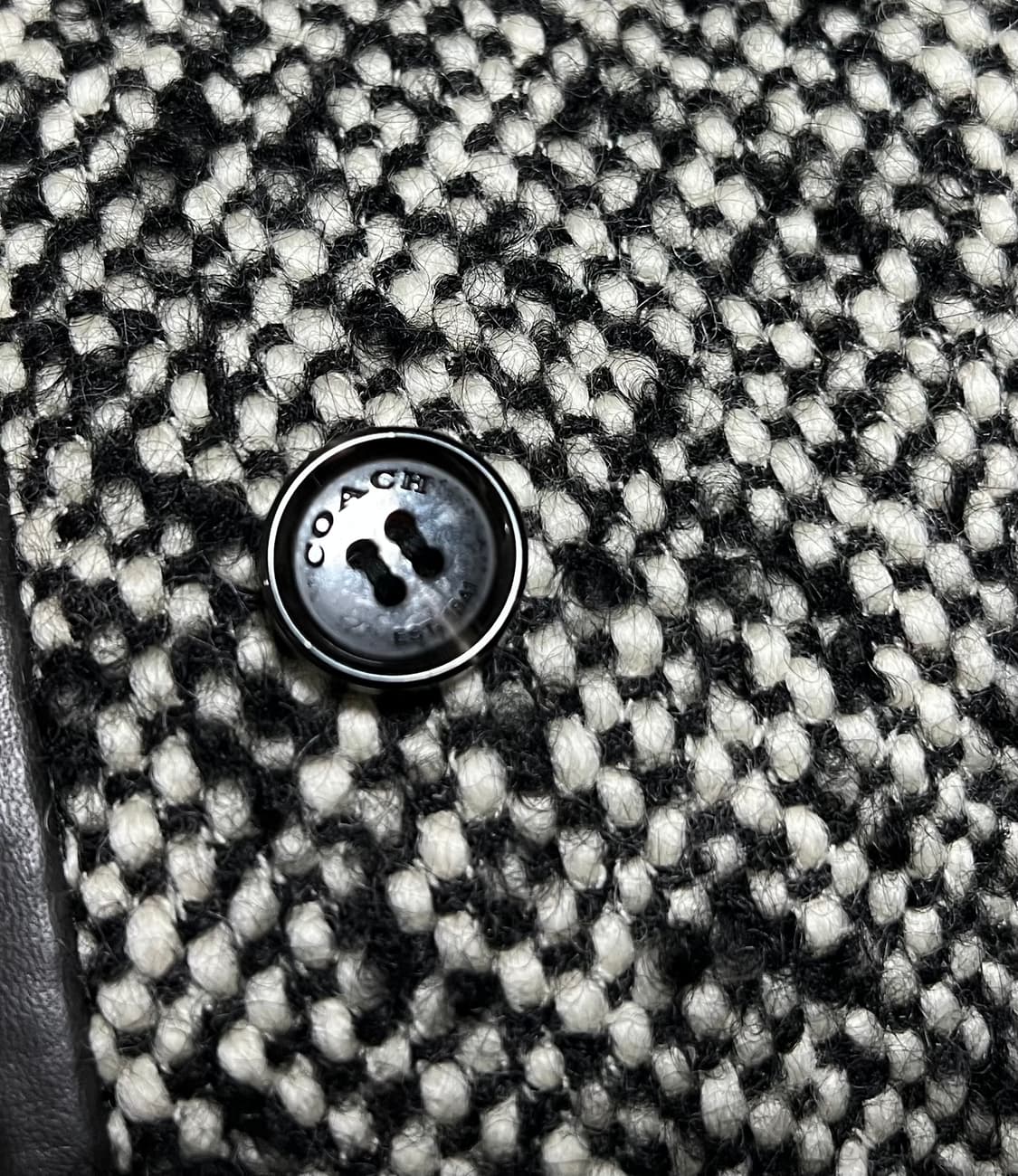 (최상)COACH 코치 트위드 코트 S/P 겨울코트 양가죽 상품이미지7