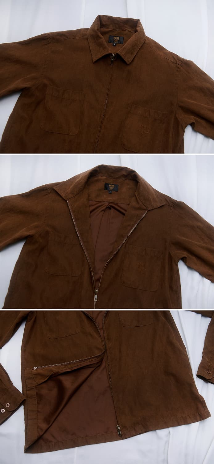 MCM 오리지널 벨벳 스웨이드 집업 셔츠 자켓 (95-100) 상품이미지4