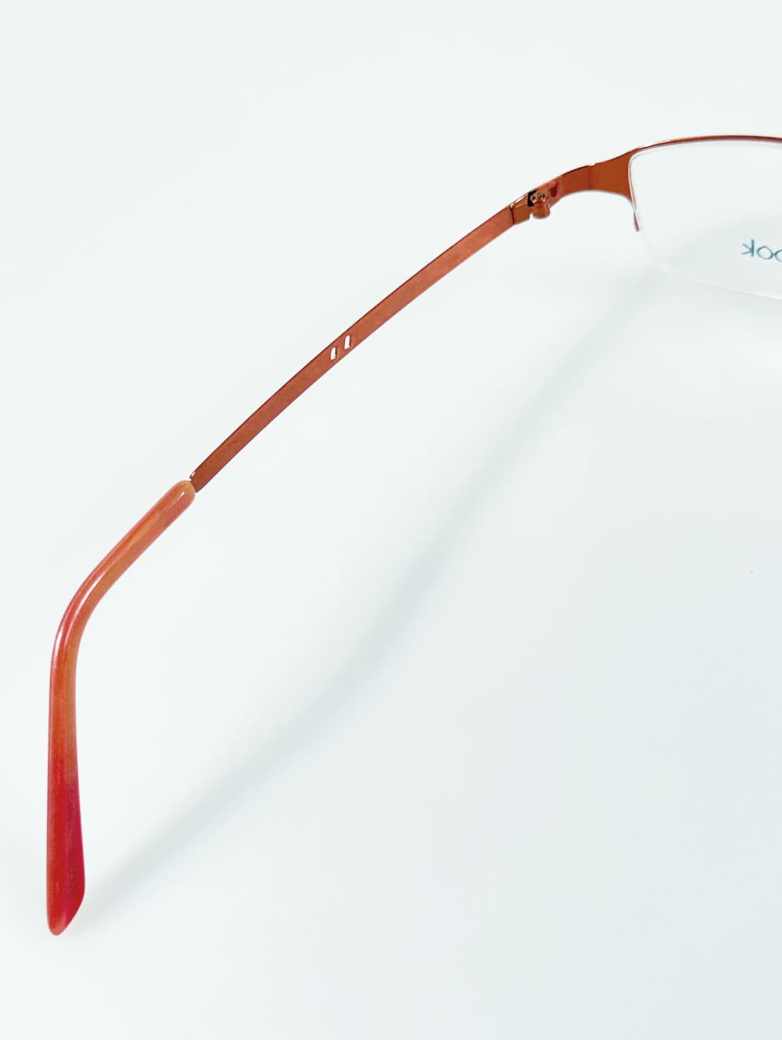 CHINOOK 오렌지 메탈 반무테 스퀘어 빈티지 안경 상품이미지7