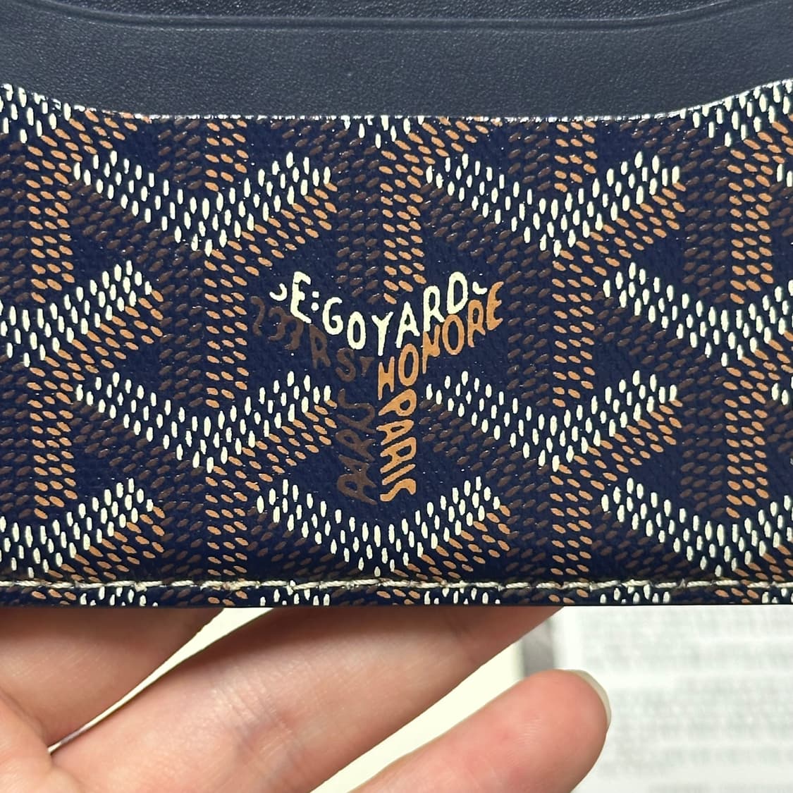 [풀구성] 고야드 생쉴피스 카드지갑 스페셜네이비 상품이미지3