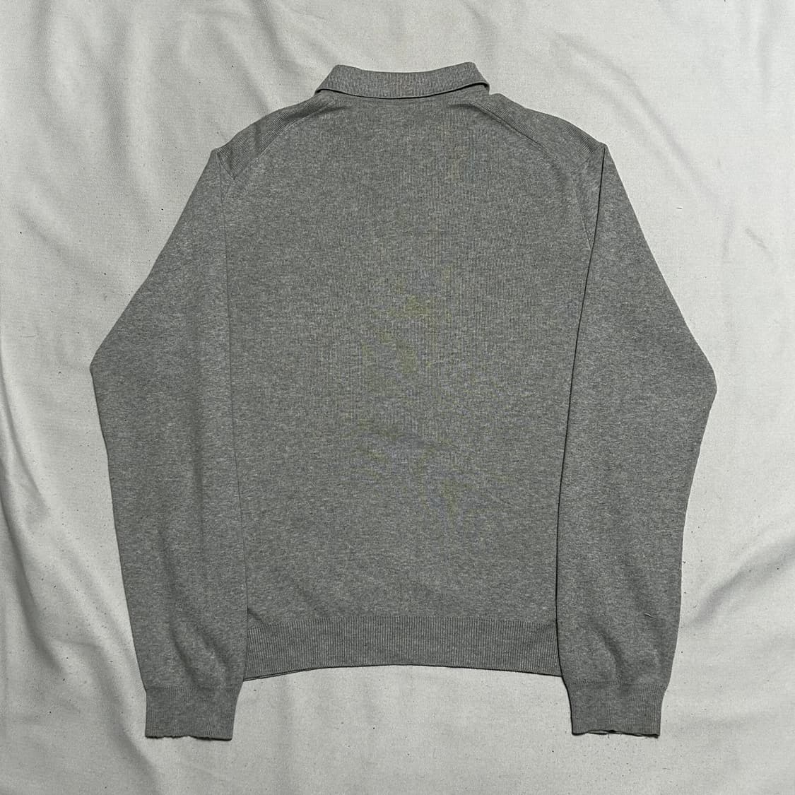 L 폴로랄프로렌 그레이 피마코튼 카라 니트 상품이미지3