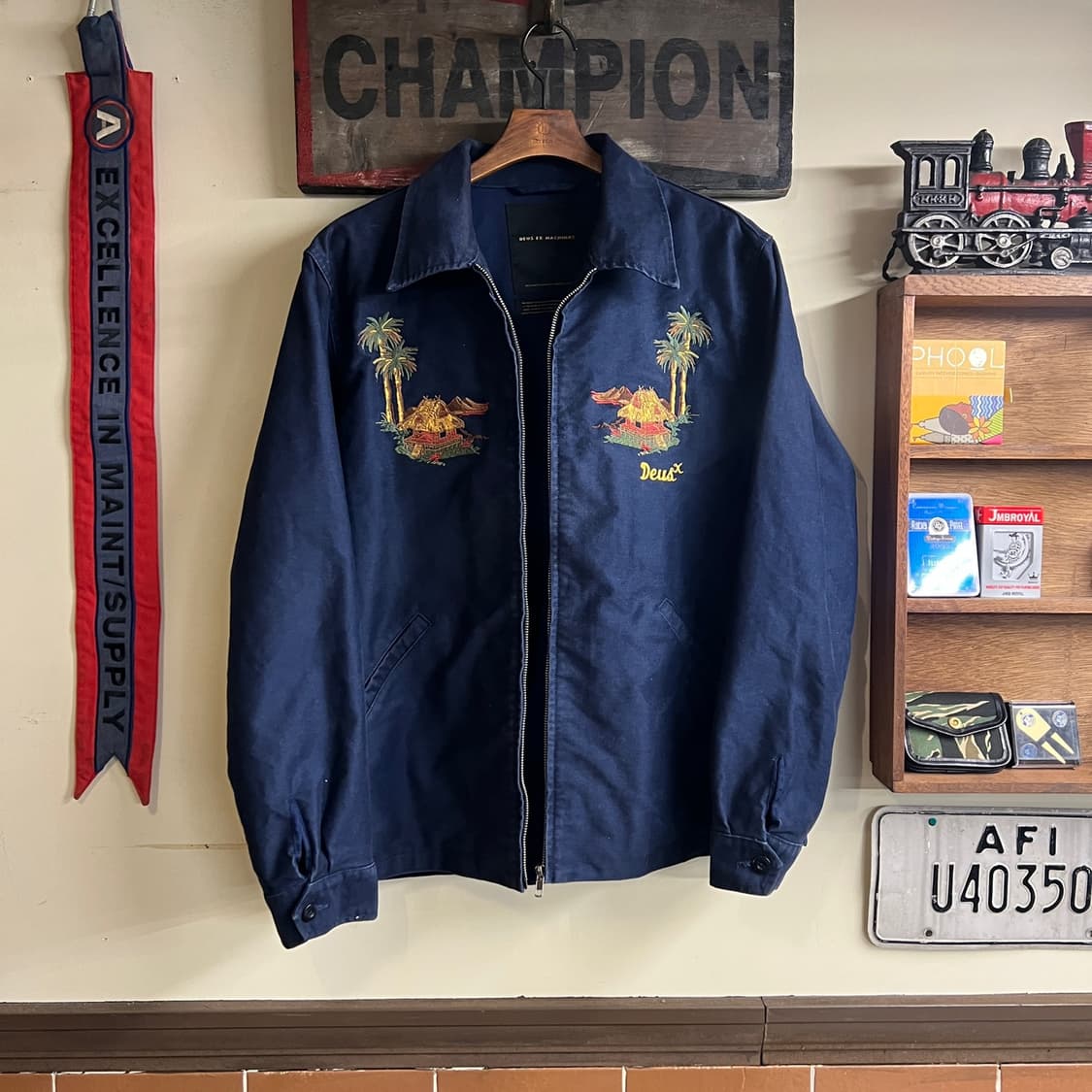 DEUS EX MACHINA Souvenir Jacket Navy 상품이미지5