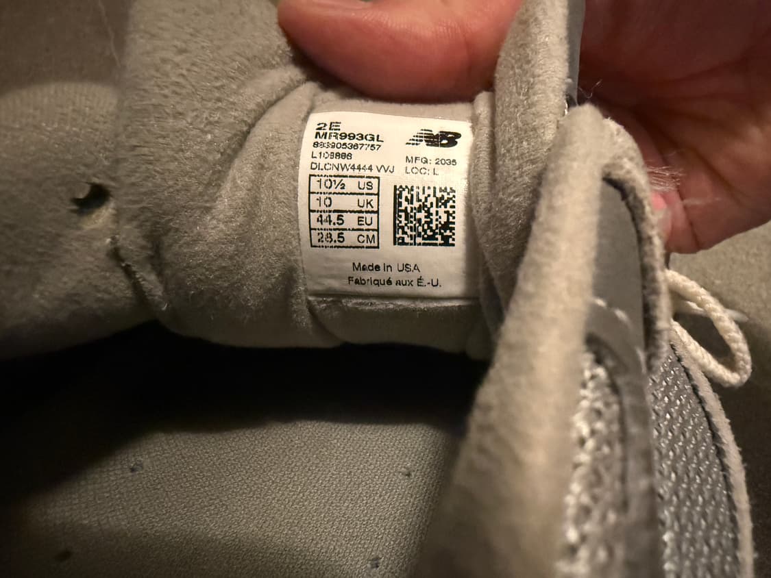 뉴발란스 993 그레이 285 2E 상품이미지3