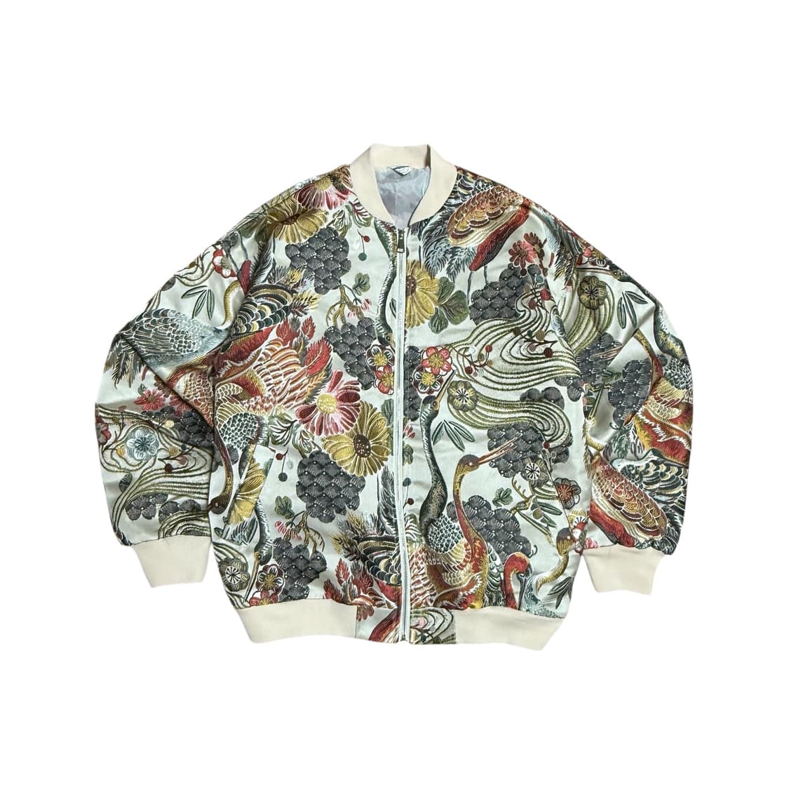 [3XL] 봉황 플라워 자수 스카잔 상품이미지1