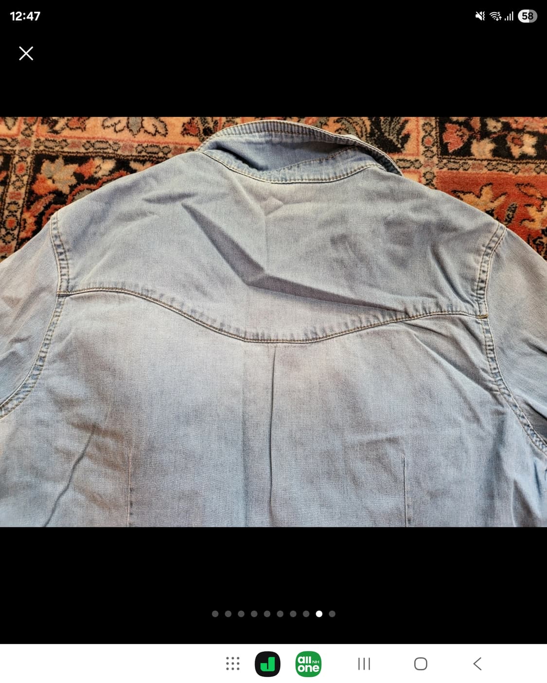 데님 헤지 웨스턴 셔츠 남방  상품이미지9