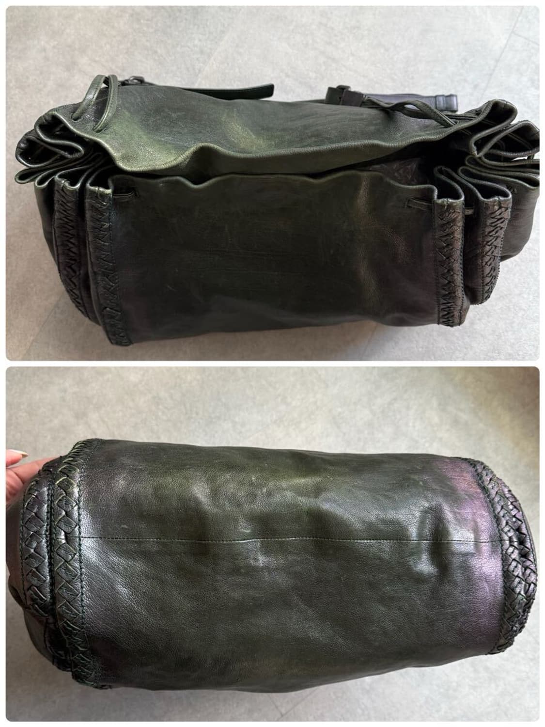 보테가베네타 인트레치아토 가죽 보스톤백 상품이미지6