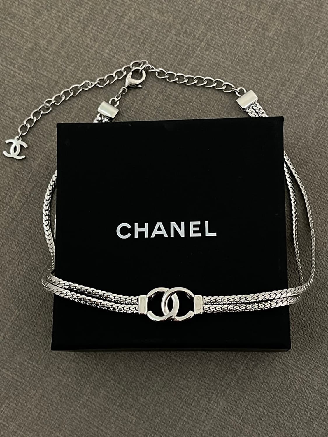 샤넬 정품 업사이클링 CC 초커 레이어드 목걸이 상품이미지1