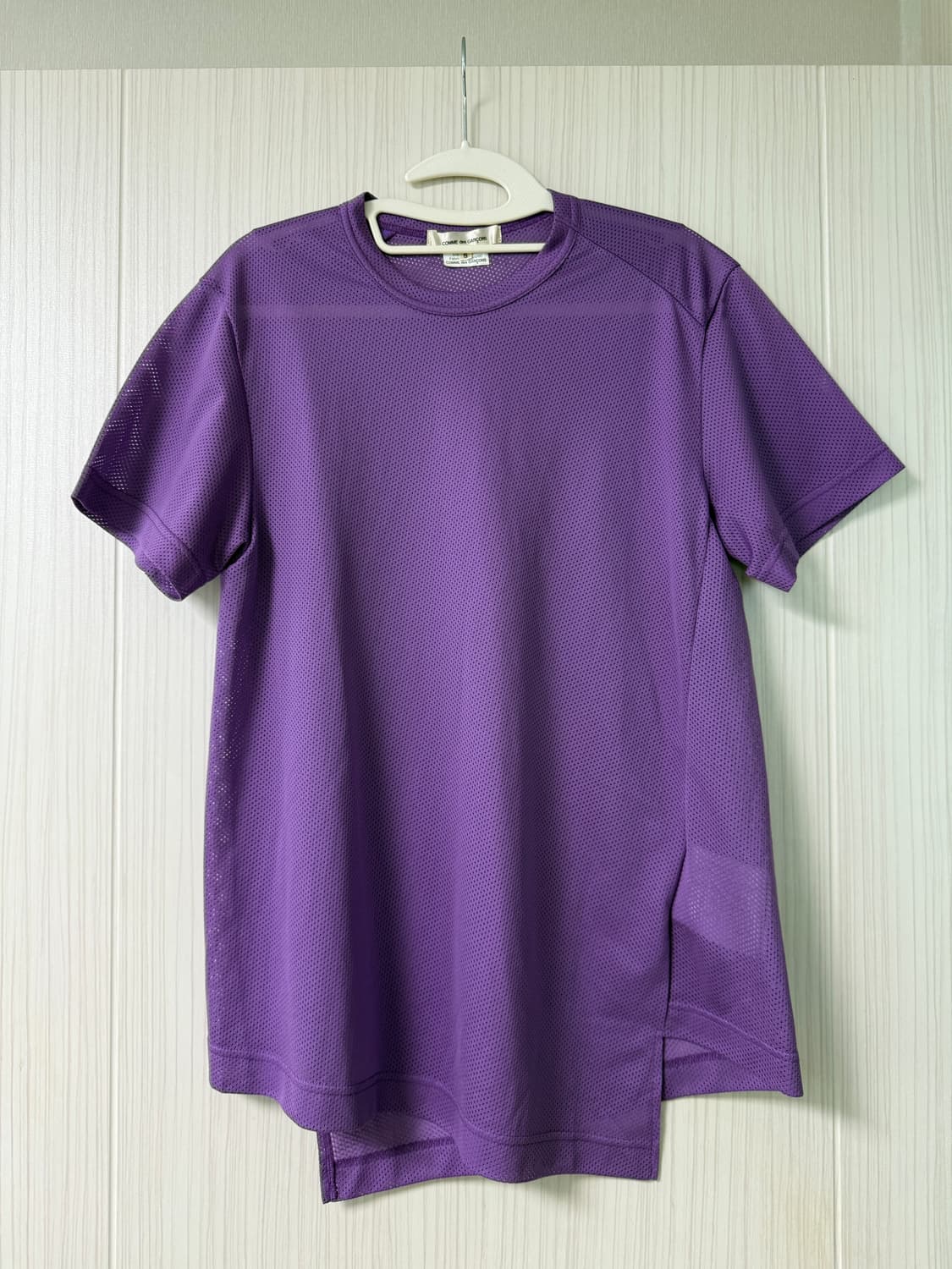 꼼데가르송 퍼플 메쉬 반팔티 상품이미지1