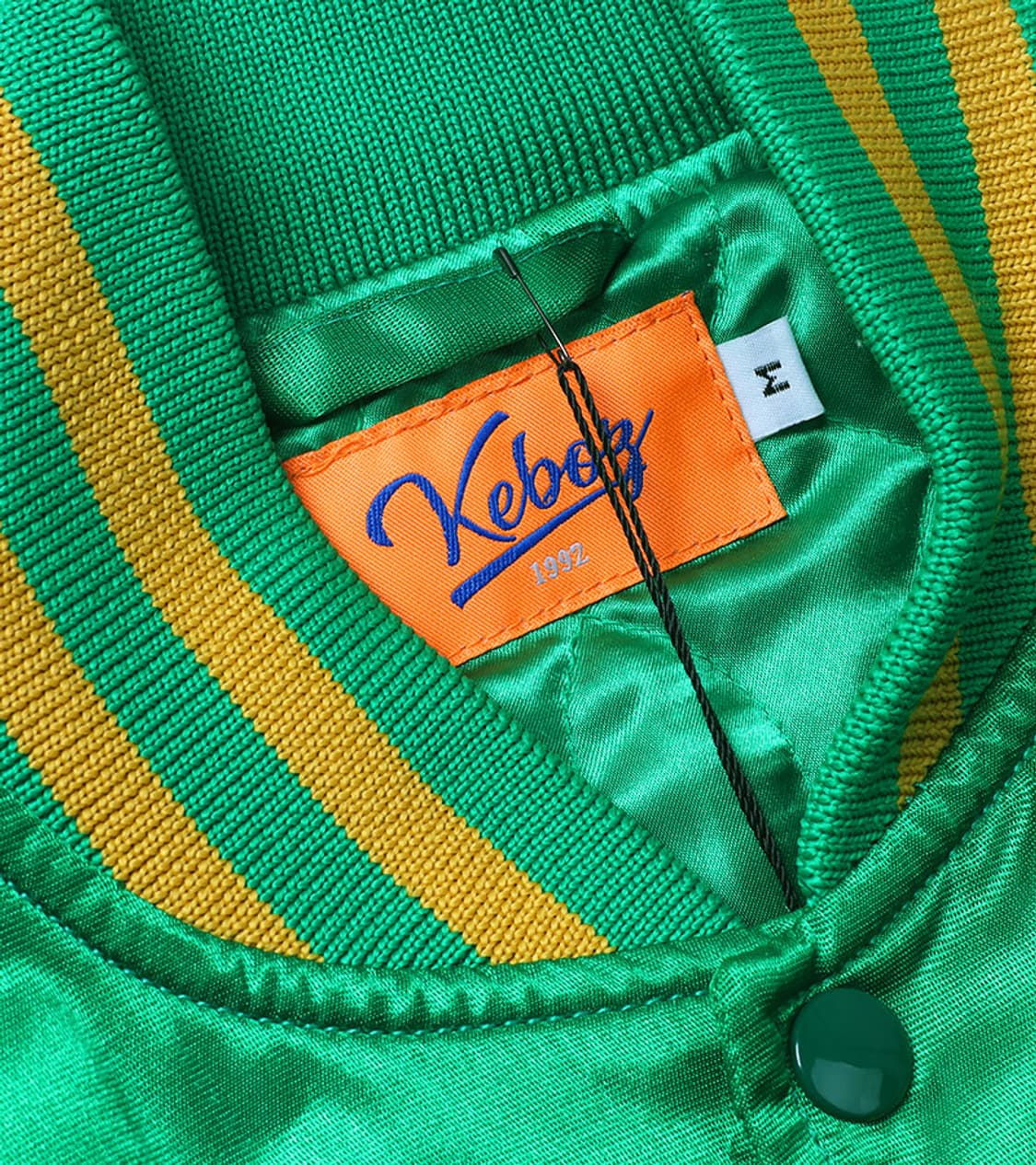 KEBOZ - SATIN VARSITY JACKET 상품이미지6