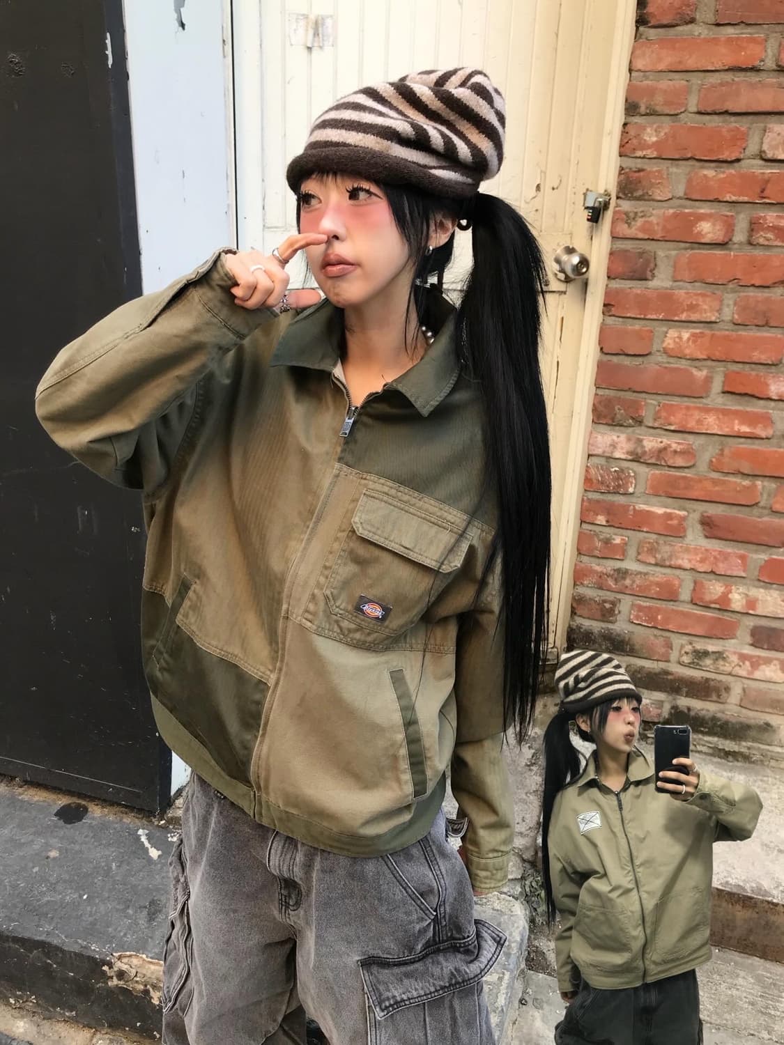 Dickies Reversible Work Jacket - Khaki 상품이미지1