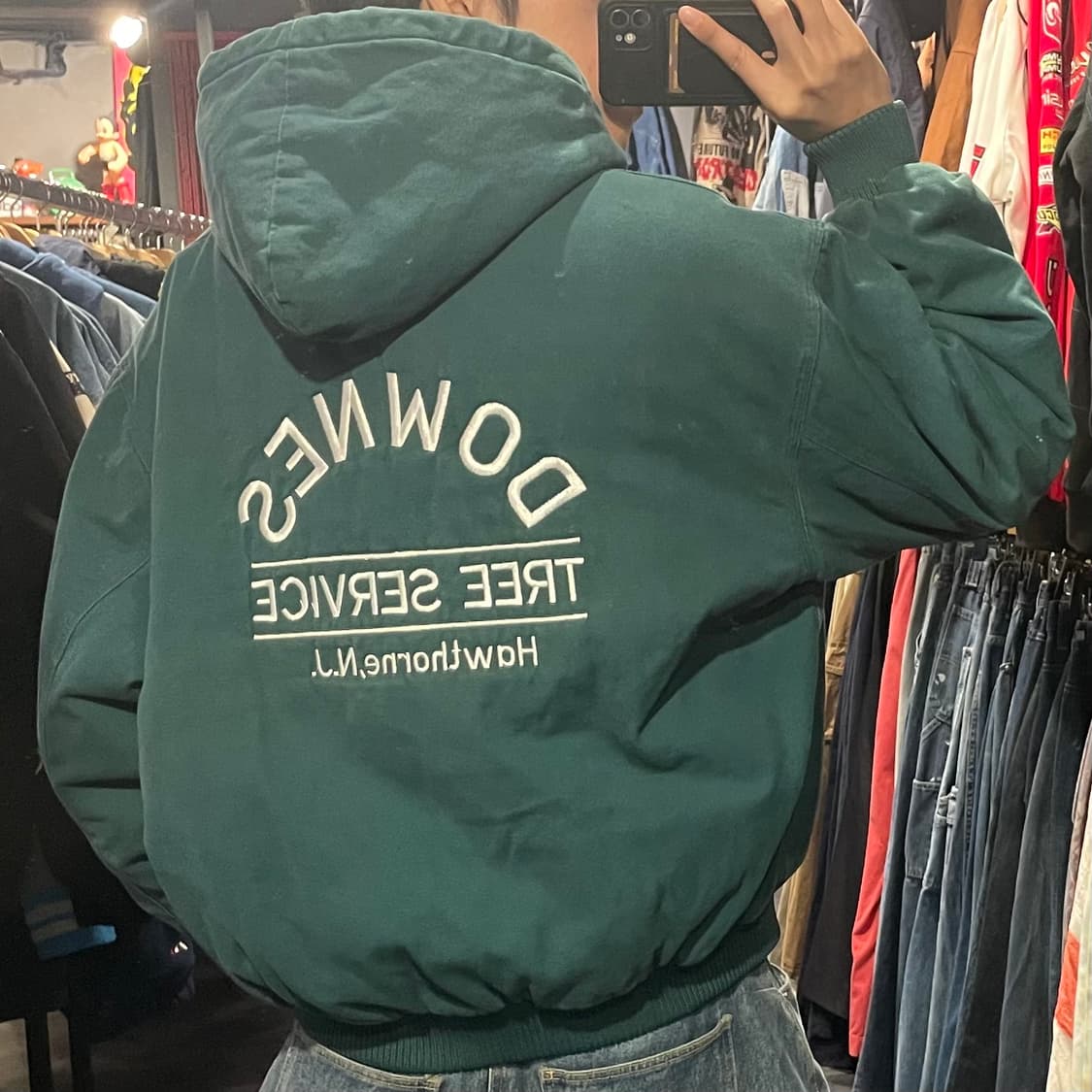 [IM] Vtg 그린 후드 워크자켓 상품이미지7