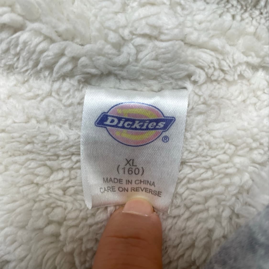 디키즈 Dickies 라이트그레이 양털 후드집업 XL (160) 상품이미지3