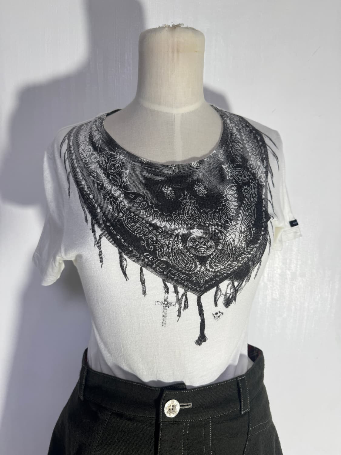 Guild prime 반다나 스톨 프린트 티셔츠 웨스턴 y2k goa 상품이미지2