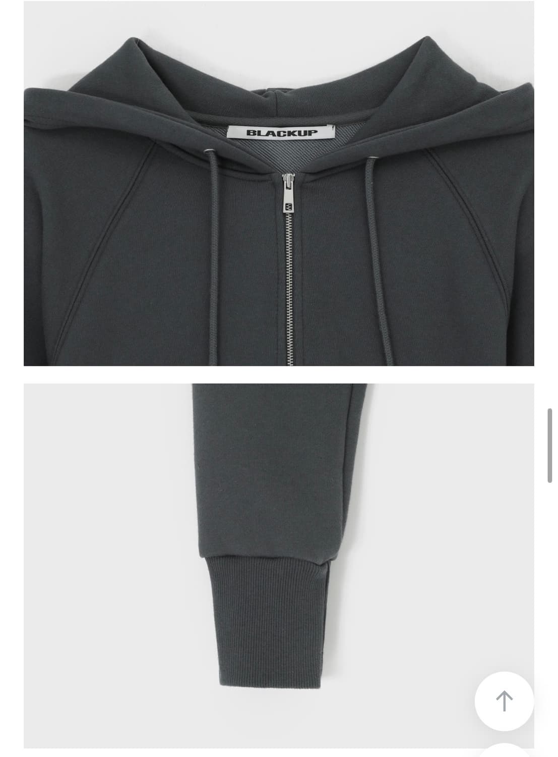 블랙업 코닉 나그랑 후드집업 블랙 (MADE) 상품이미지7