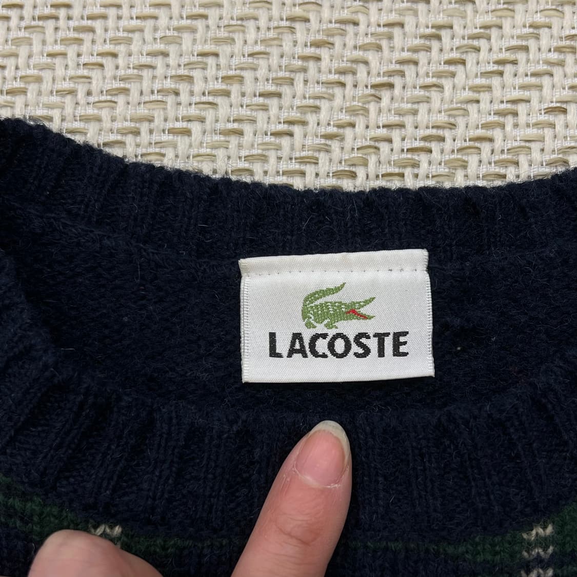 라코스테 패턴 니트 r2584 상품이미지5