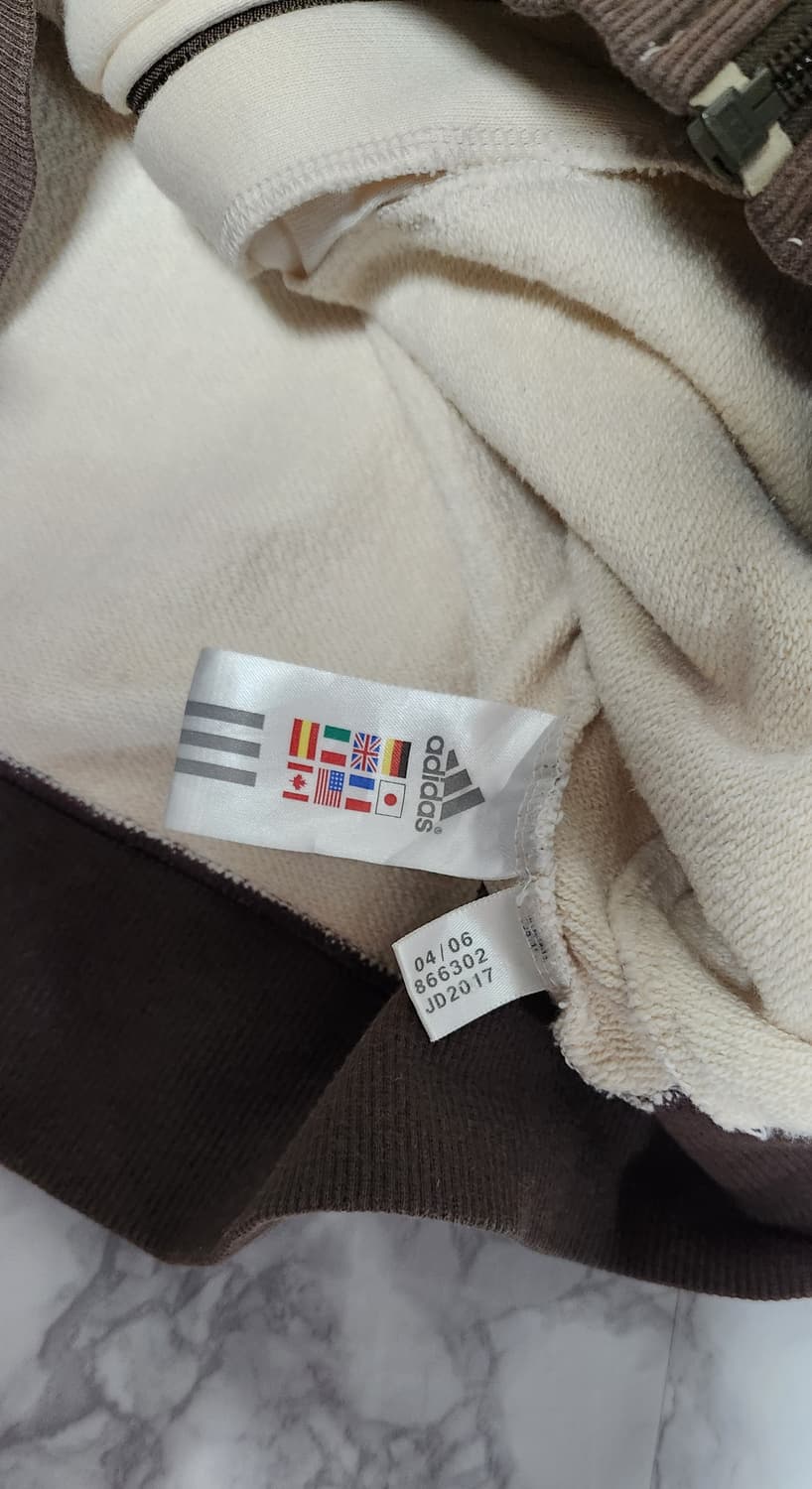 대장 아디다스 삼선 브라운 코튼 져지 자켓 상품이미지8