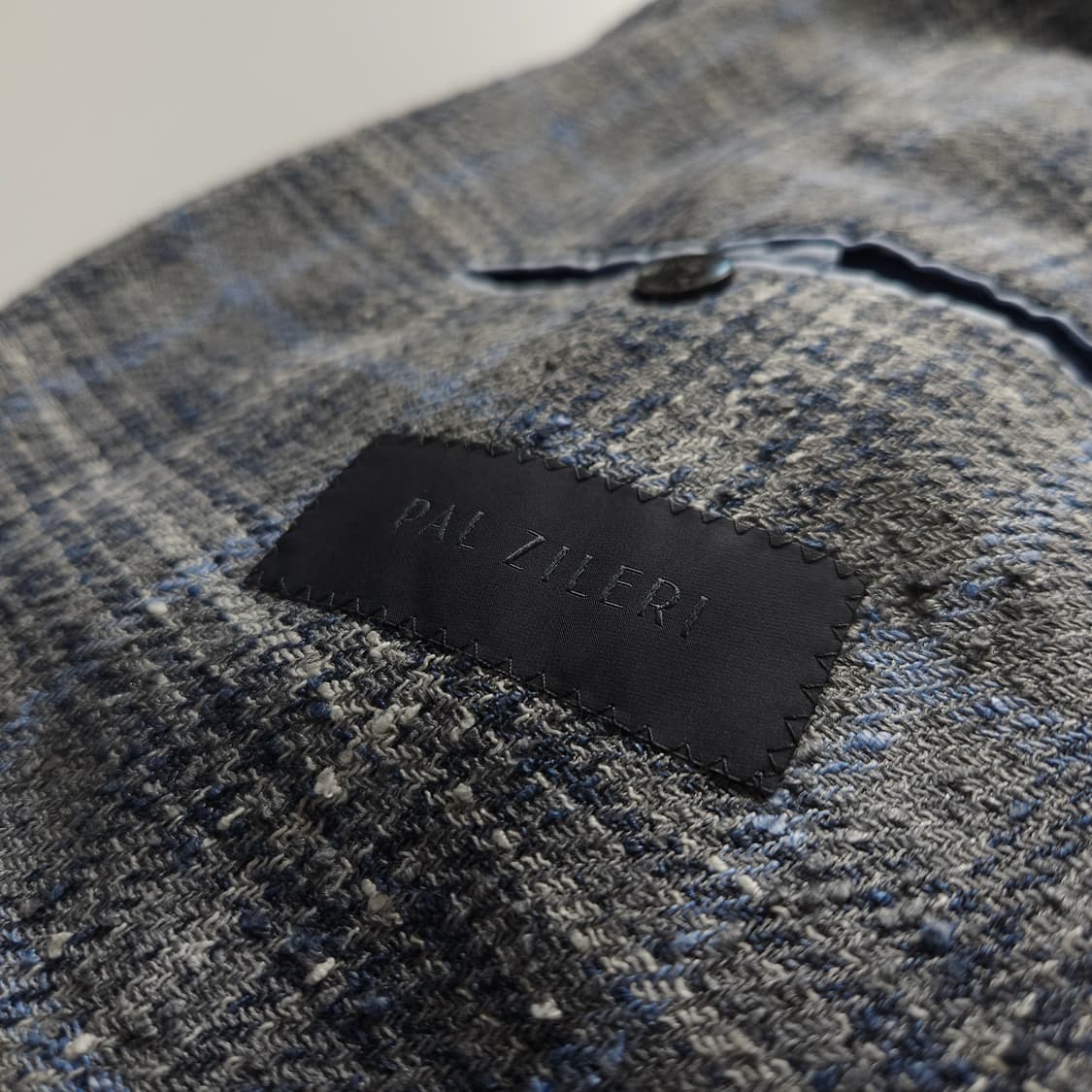 빨질레리 이태리 체크 린넨 혼방 블레이저 (XL) 상품이미지5